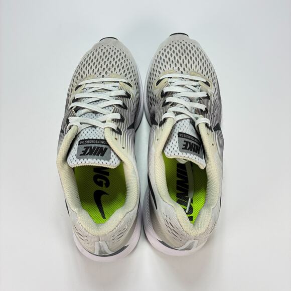 Nike Air Zoom Pegasus 34 Light Gray Lace Up Running Shoes 880555-010 Men's Sz 11 - Picture 6 of 11